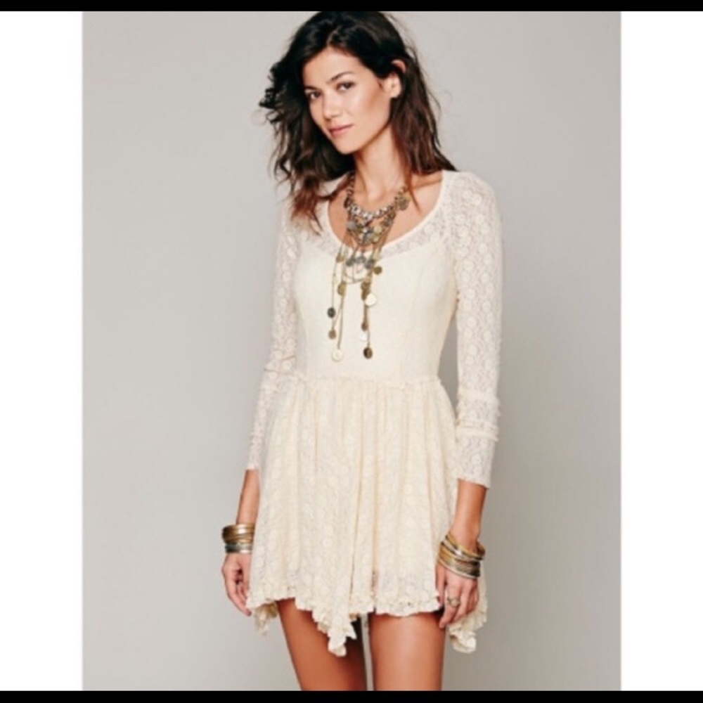 Free People Intimately Lace Overlay Dress